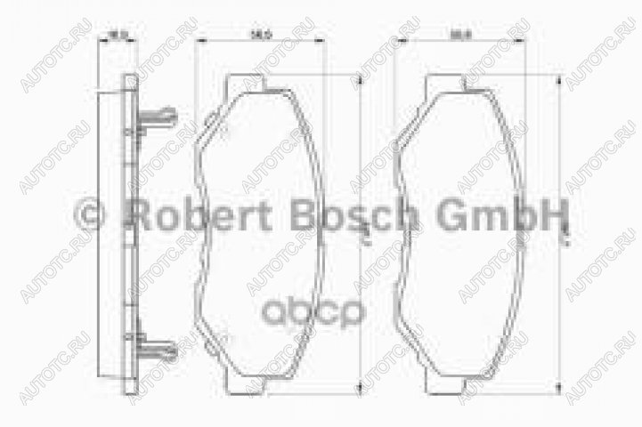 2 599 р. Колодки тормозные передние (4шт.) BOSCH  Honda Accord ( 7 CL,  7 CM,  8 CS,  8 CU,  8 CW,  9 CR,  10 CV,  11 CY) - CR-V ( RD4,RD5,RD6,RD7,RD9 ,  RE1,RE2,RE3,RE4,RE5,RE7,  RM1,RM3,RM4,  RW,RT)  с доставкой в г. Тольятти