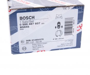 2 499 р. Колодки тормозные задние барабанные 4шт. BOSCH BMW 3 серия F30 седан дорестайлинг (2012-2015)  с доставкой в г. Тольятти. Увеличить фотографию 4