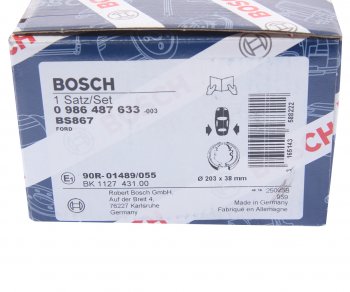 2 459 р. Колодки тормозные задние барабанные (4шт.) BOSCH Ford Focus 2 хэтчбэк 3 дв. дорестайлинг (2004-2007)  с доставкой в г. Тольятти. Увеличить фотографию 4