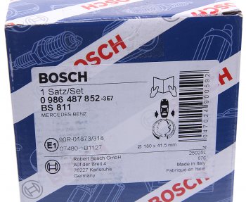 2 099 р. Колодки тормозные задние барабанные (4шт.) BOSCH Mercedes-Benz A class W168 хэтчбэк 5 дв. (1997-2004)  с доставкой в г. Тольятти. Увеличить фотографию 3