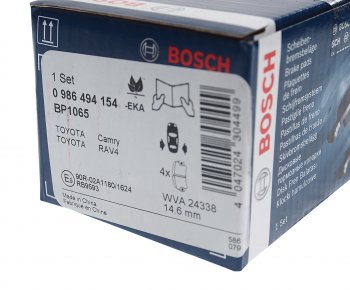 2 099 р. Колодки тормозные задние (4шт.) BOSCH Toyota Camry XV40 дорестайлинг (2006-2008)  с доставкой в г. Тольятти. Увеличить фотографию 3