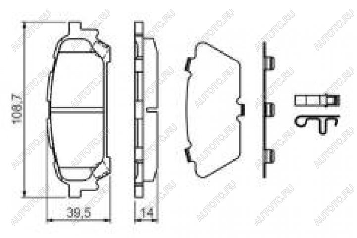 2 899 р. Колодки тормозные задние (4шт.) BOSCH Subaru Forester SG дорестайлинг (2002-2005)  с доставкой в г. Тольятти