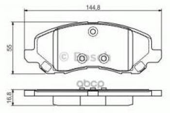 2 599 р. Колодки тормозные передние (4шт.) BOSCH  Mitsubishi Pajero ( 1 L040,  2 V30/V40 5 дв.,  2 V20,  2 V30/V40,  3 V60,  3 V70,  4 V90,  4 V80) - Pajero Sport ( PA,  PB,  QE,  QF)  с доставкой в г. Тольятти. Увеличить фотографию 1