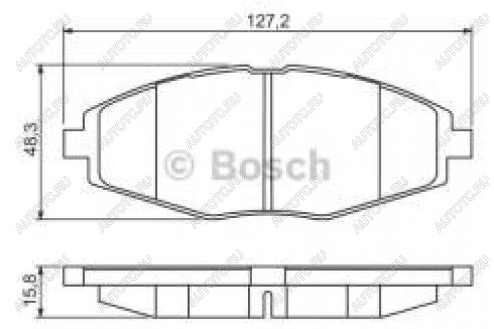 1 149 р. Колодки тормозные передние (4шт.) BOSCH Chevrolet Lanos T100 седан (2002-2017)  с доставкой в г. Тольятти