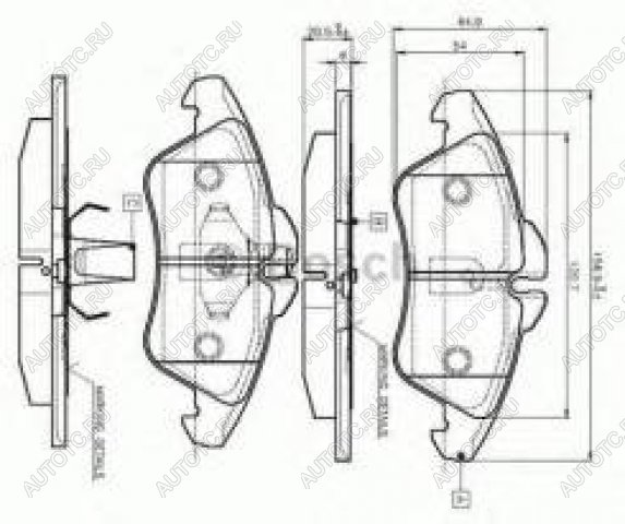 2 799 р. Колодки тормозные передние (4шт.) BOSCH Mercedes-Benz Sprinter W901 (1995-2000)  с доставкой в г. Тольятти