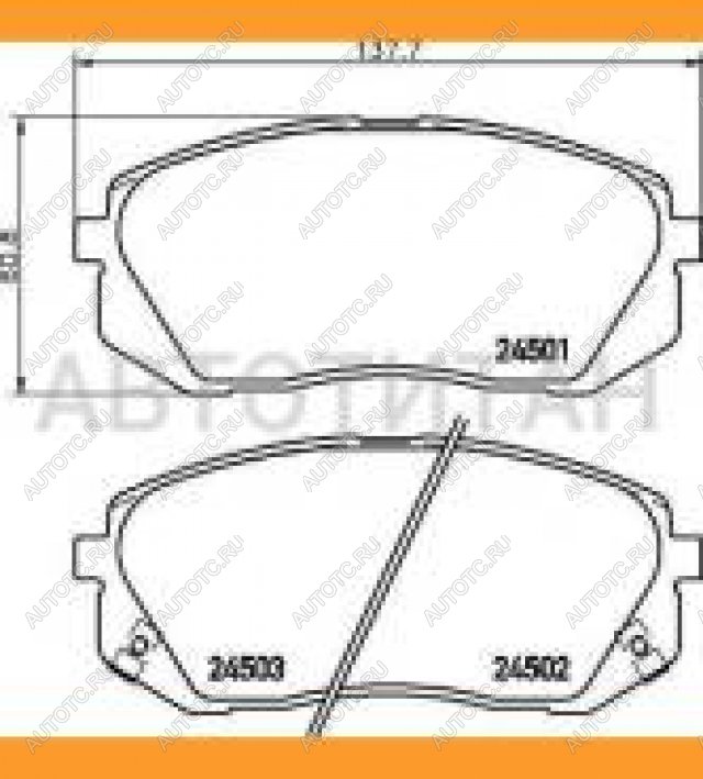 3 599 р. Колодки тормозные передние (4шт.) (Словакия)TEXTAR KIA Carens UN (2006-2013)  с доставкой в г. Тольятти