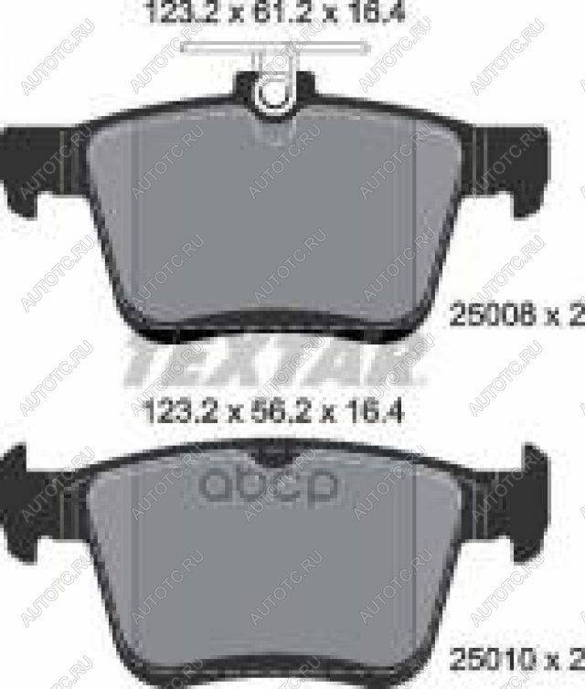 3 599 р. Колодки тормозные задние (4шт.) TEXTAR Audi A3 8VS седан дорестайлинг (2012-2016)  с доставкой в г. Тольятти