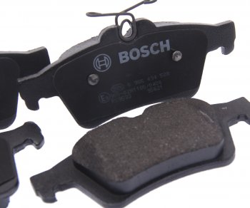 2 679 р. Колодки тормозные задние (4шт.) BOSCH Ford Focus 2 универсал рестайлинг (2007-2011)  с доставкой в г. Тольятти. Увеличить фотографию 2