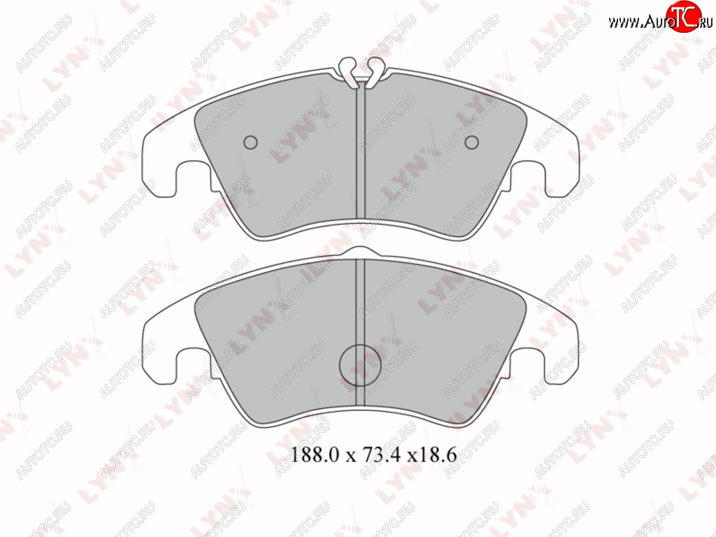 3 479 р. Колодки тормозные передние(4шт.) LYNX Audi A4 B5 8D2 седан дорестайлинг (1994-1997)  с доставкой в г. Тольятти