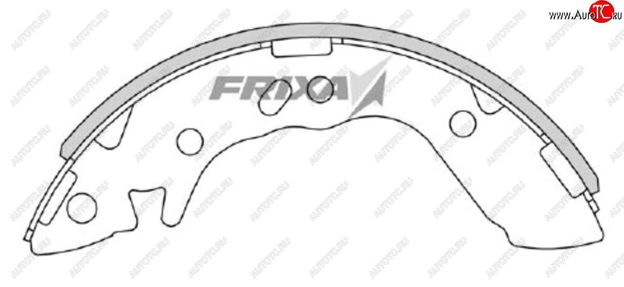 1 299 р. Колодки тормозные задние барабанные (4шт.) HANKOOK FRIXA Hyundai Accent седан ТагАЗ (2001-2012)  с доставкой в г. Тольятти