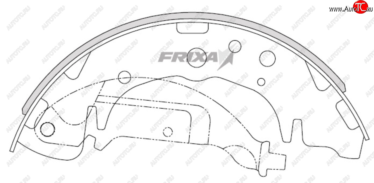 1 389 р. Колодки тормозные задние барабанные (4шт.) HANKOOK FRIXA KIA Carnival YP минивэн дорестайлинг  (2014-2018)  с доставкой в г. Тольятти