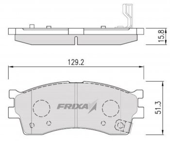 859 р. Колодки тормозные передние (4шт.) HANKOOK FRIXA KIA Rio 3 QB рестайлинг седан (2015-2017)  с доставкой в г. Тольятти. Увеличить фотографию 3