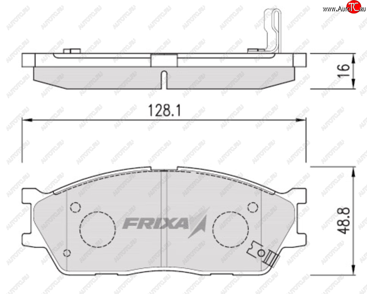 879 р. Колодки тормозные передние (4шт.) HANKOOK FRIXA KIA Rio 3 QB рестайлинг седан (2015-2017)  с доставкой в г. Тольятти