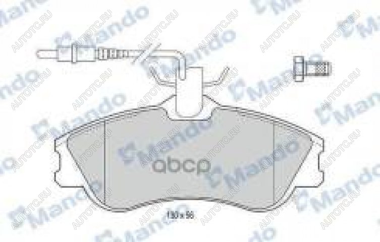 1 439 р. Колодки тормозные передние (4шт.) MANDO Peugeot Partner B9 дорестайлинг (2008-2012)  с доставкой в г. Тольятти