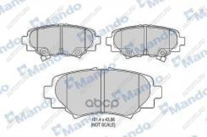 1 539 р. Колодки тормозные задние (4шт.) MANDO Mazda 3/Axela BP хэтчбэк (2019-2025)  с доставкой в г. Тольятти