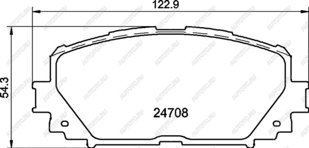 1 359 р. Колодки тормозные передние (4шт.) MINTEX Toyota Yaris XP90 седан дорестайлинг (2006-2009)  с доставкой в г. Тольятти