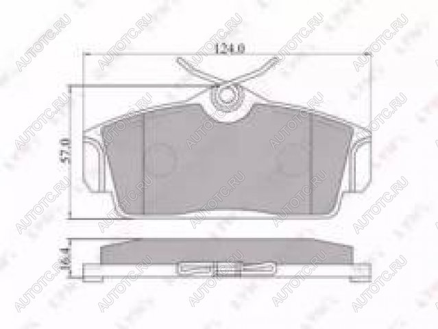 1 559 р. Колодки тормозные передние с АБС (4шт.) MANDO Nissan Almera N16 седан дорестайлинг (2000-2003)  с доставкой в г. Тольятти