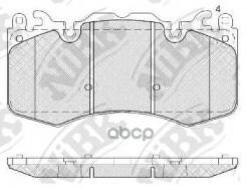 Колодки тормозные передние (4шт.) NIBK Land Rover Discovery 5 L462 (2016-2024)