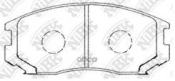 Колодки тормозные передние (4шт.) NIBK Mitsubishi Lancer 7 седан (1991-1995)