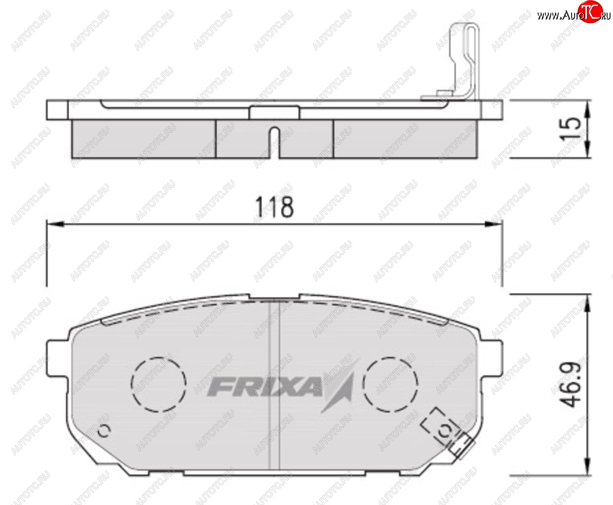 2 299 р. Колодки тормозные задние (4шт.) FRIXA KIA Sorento MQ4 (2020-2022)  с доставкой в г. Тольятти