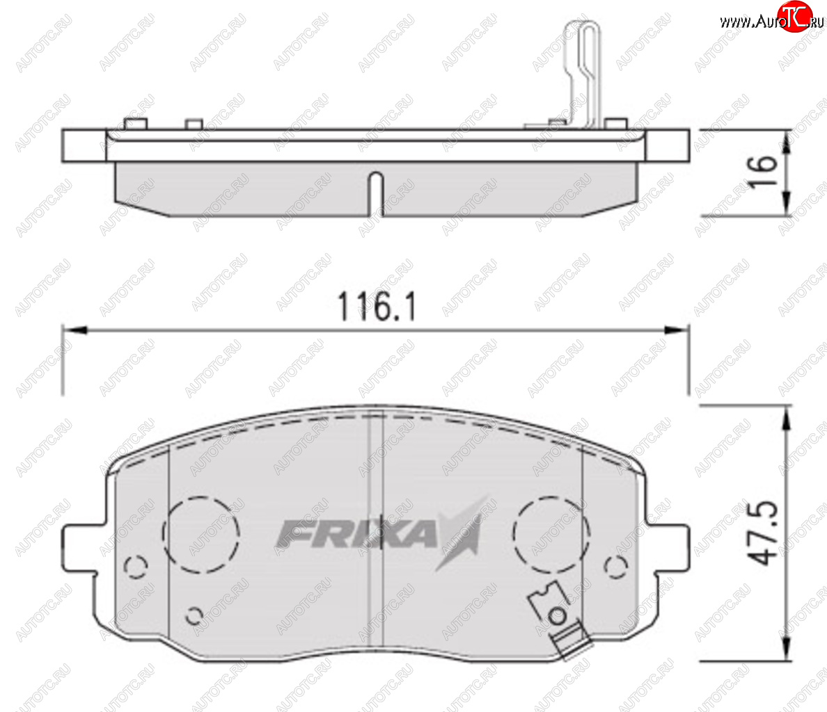 1 449 р. Колодки тормозные передние (4шт.) FRIXA Hyundai i10 BA рестайлинг (2016-2019)  с доставкой в г. Тольятти