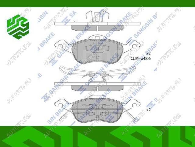 2 149 р. Колодки тормозные передние (4шт.) SANGSIN Ford Focus 1 хэтчбэк 3 дв. дорестайлинг (1998-2002)  с доставкой в г. Тольятти