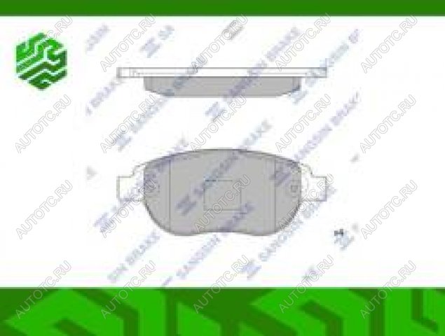 2 069 р. Колодки тормозные передние (4шт.) SANGSIN CITROEN Xsara N0 хэтчбэк 3 дв. 2-ой рестайлинг (2003-2005)  с доставкой в г. Тольятти