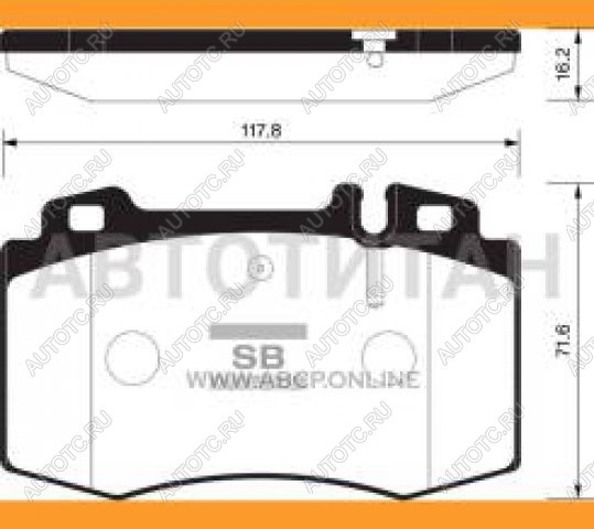 2 689 р. Колодки тормозные передние (4шт.) SANGSIN Mercedes-Benz C-Class W203 дорестайлинг седан (2000-2004)  с доставкой в г. Тольятти