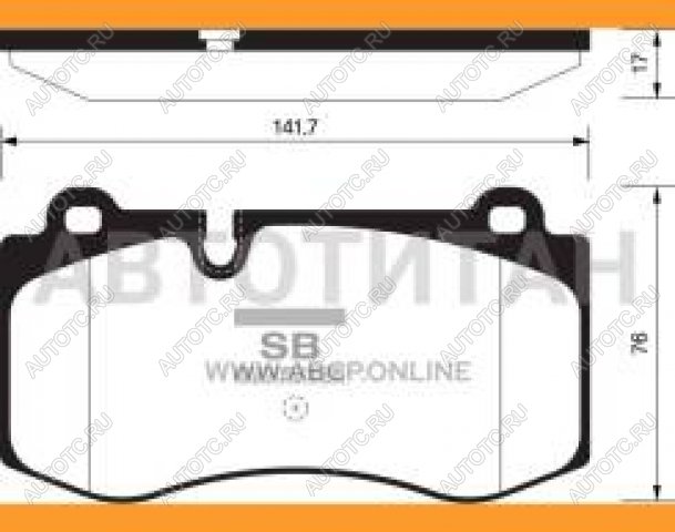 2 899 р. Колодки тормозные передние (4шт.) SANGSIN Mercedes-Benz E-Class W211 дорестайлинг седан (2002-2006)  с доставкой в г. Тольятти