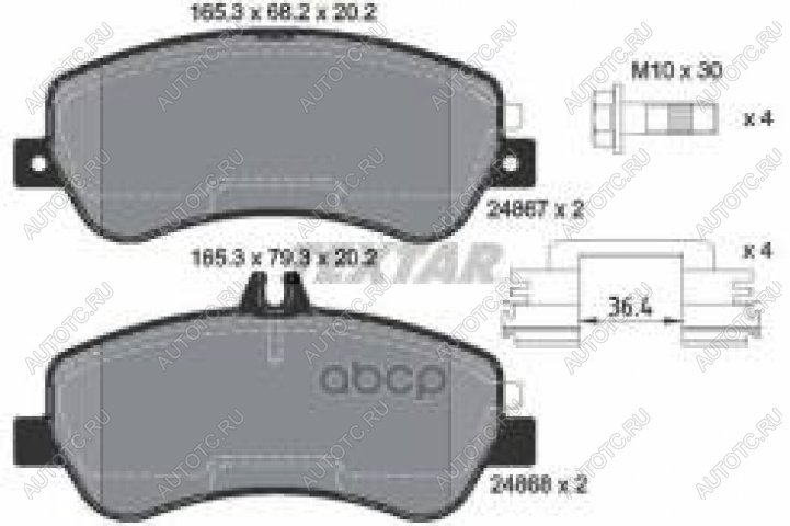 5 549 р. Колодки тормозные передние (4шт.) TEXTAR Mercedes-Benz GLK class X204 дорестайлинг (2008-2012)  с доставкой в г. Тольятти