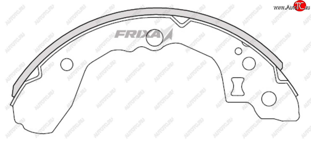 859 р. Колодки тормозные задние барабанные (4шт.) HANKOOK FRIXA KIA Rio 3 QB рестайлинг седан (2015-2017)  с доставкой в г. Тольятти