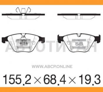 Колодки тормозные передние (4шт.) SANGSIN BMW 3 серия E92 купе дорестайлинг (2005-2010)