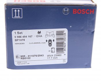 3 299 р. Колодки тормозные передние (4шт.) BOSCH Mercedes-Benz CL class C216 (2007-2010)  с доставкой в г. Тольятти. Увеличить фотографию 4