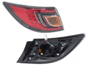 Фонарь задний левый (внешний, LED) SAT Mazda 6 GH дорестайлинг седан (2007-2010)  (красный)