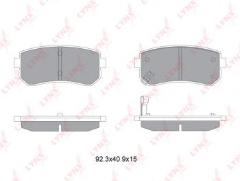 1 159 р. Колодки тормозные задние (4шт.) LYNX KIA Rio 3 QB дорестайлинг седан (2011-2015)  с доставкой в г. Тольятти. Увеличить фотографию 2