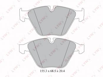 2 579 р. Колодки тормозные передние(4шт.) LYNX BMW 7 серия E65,E66, E67, E68 дорестайлинг, седан (2001-2005)  с доставкой в г. Тольятти. Увеличить фотографию 2