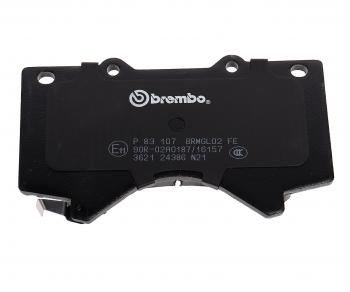 5 999 р. Колодки тормозные передние (4шт.) BREMBO Toyota Land Cruiser 200 2-ой рестайлинг (2015-2021)  с доставкой в г. Тольятти. Увеличить фотографию 5