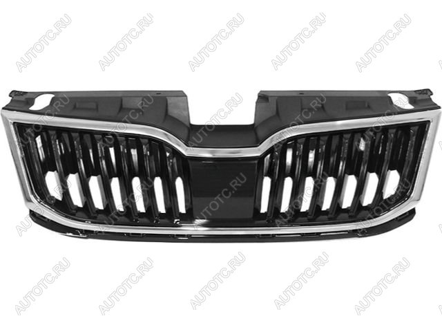 4 849 р. Решетка радиатора (пр-во Китай) BODYPARTS Skoda Octavia A7 рестайлинг универсал (2016-2020) (молдинг хром)  с доставкой в г. Тольятти