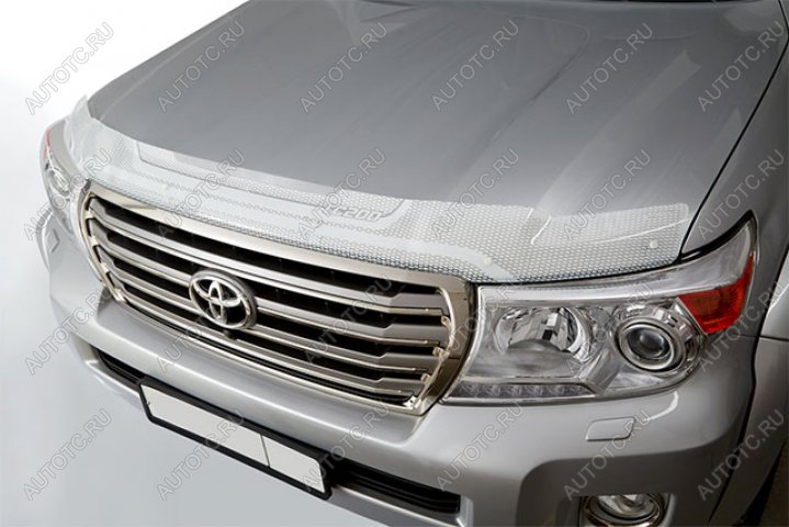 2 289 р. Дефлектор капота CA-Plastic  Lexus GX460  J150 (2009-2013) дорестайлинг (серия Art белая )  с доставкой в г. Тольятти