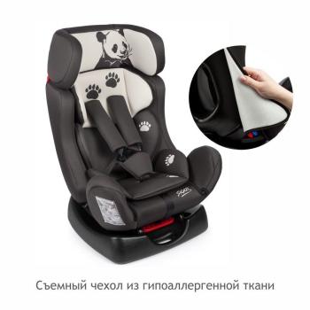 8 449 р. Автокресло детское 0-25кг (0+/I-II, 0-7лет) Диона SIGER Peugeot Partner M49/M59 рестайлинг (2002-2008) (серо-бежевое панда)  с доставкой в г. Тольятти. Увеличить фотографию 6