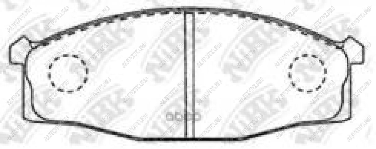 2 499 р. Колодки тормозные передние (4шт.) NIBK Nissan Atlas F24 правый руль (2007-2021)  с доставкой в г. Тольятти