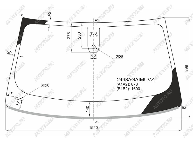 25 599 р. Стекло лобовое (Датчик дождя Проекция Молдинг) FUYAO BMW X4 G02 дорестайлинг (2018-2021)  с доставкой в г. Тольятти