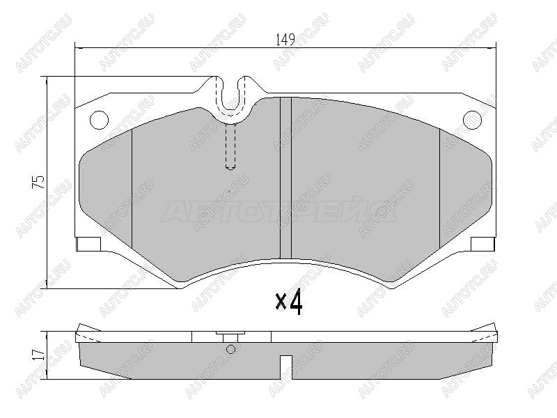 4 399 р. Колодки тормозные перед BREMBO Mercedes-Benz G class W463 5 дв. 1-ый рестайлинг (1994-1998)  с доставкой в г. Тольятти