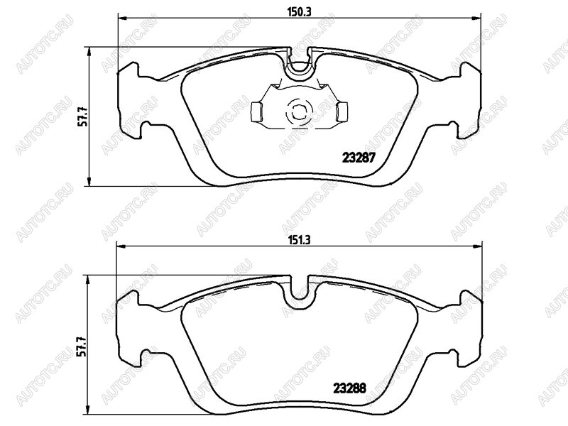 3 299 р. Колодки тормозные передние BREMBO BMW 3 серия E46 седан дорестайлинг (1998-2001)  с доставкой в г. Тольятти