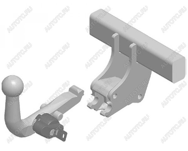 22 699 р. Фаркоп (быстросъемное крепление шара) Galia Toyota Land Cruiser 90 (1996-2000) (оцинкованный, шар А40H (AK4, W6, BMA))  с доставкой в г. Тольятти