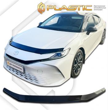 2 049 р. Дефлектор капота CA-Plastic  Toyota Camry  XV80 (2023-2025) (серия Classic черный)  с доставкой в г. Тольятти. Увеличить фотографию 2