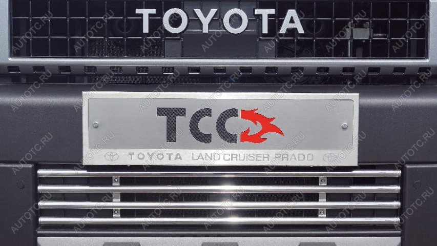 1 000 000 р. Рамка номерного знака (комплект) ТСС Тюнинг Toyota Land Cruiser Prado J250 (2023-2025) (с логотипом)  с доставкой в г. Тольятти