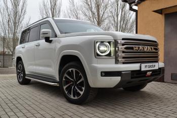 33 999 р. Защита порогов PT GROUP с алюминиевой площадкой Ø51мм(НПС) CHANGAN HUNTER Plus 2023- Haval H9 (2024-2025)  с доставкой в г. Тольятти. Увеличить фотографию 10