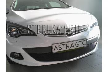 Защита радиатора Стрелка11 Стандарт Opel Astra J GTC (2011-2018)