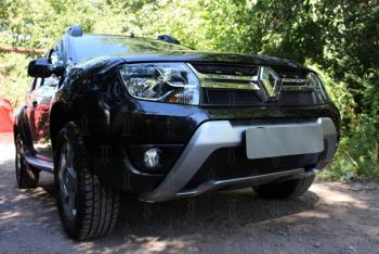 Защита радиатора (верх) Стрелка11 Стандарт Renault Duster HS рестайлинг (2015-2021)